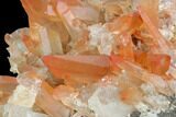 Natural, Red Quartz Crystal Cluster - Morocco #128068-2